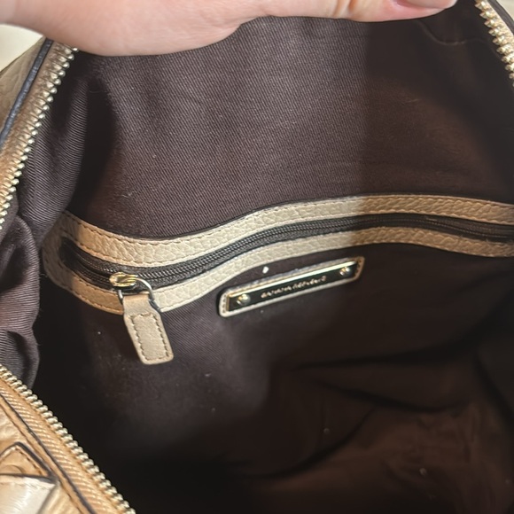 Banana Republic Grey Leather Shoulder Bag - Picture 7 of 8